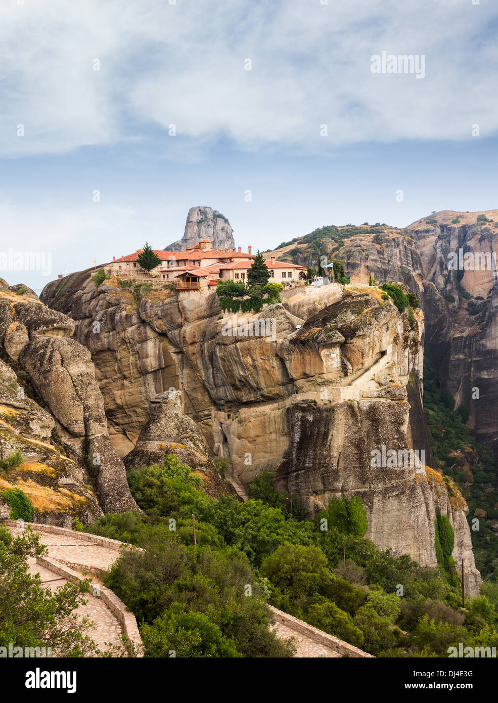 Meteora, Greece - The Holy Monastery of Varlaam Stock Photo