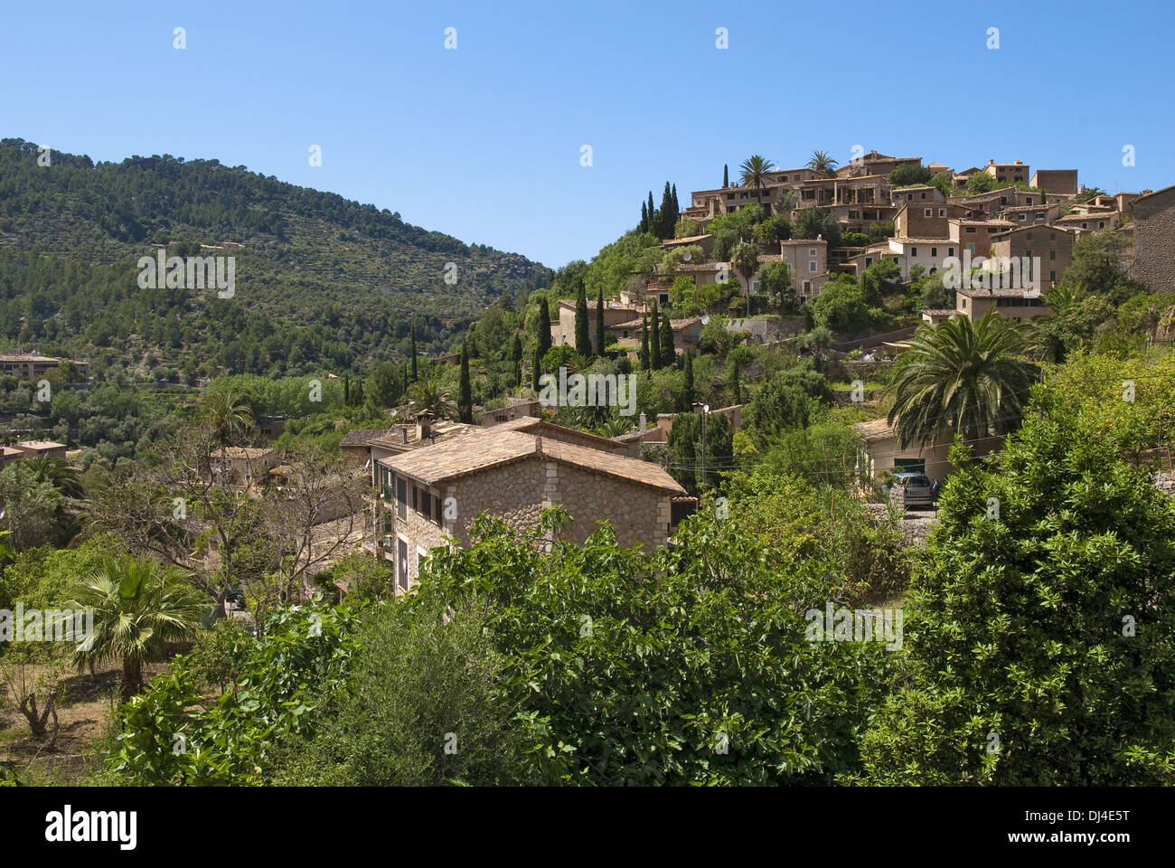 Mountain village of Deya in Majorca Stock Photo