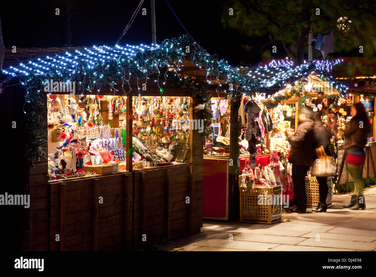 Christmas Market, The Southbank, London, England Stock Photo Alamy