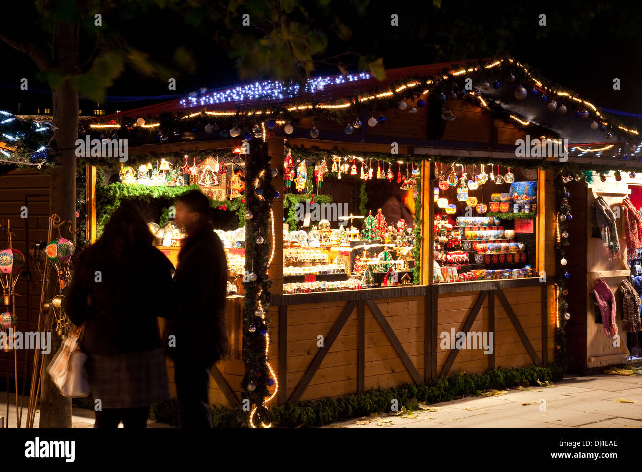 Christmas Market, The Southbank, London, England Stock Photo - Alamy