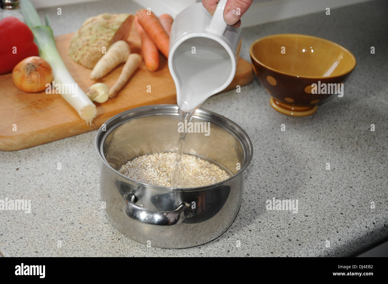 Pearl Barley Stock Photo