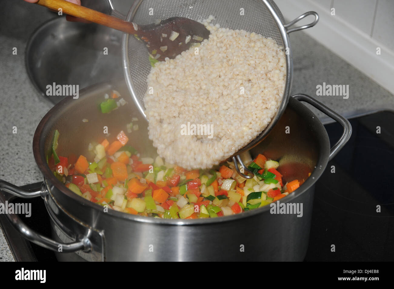 Pearl Barley Stock Photo