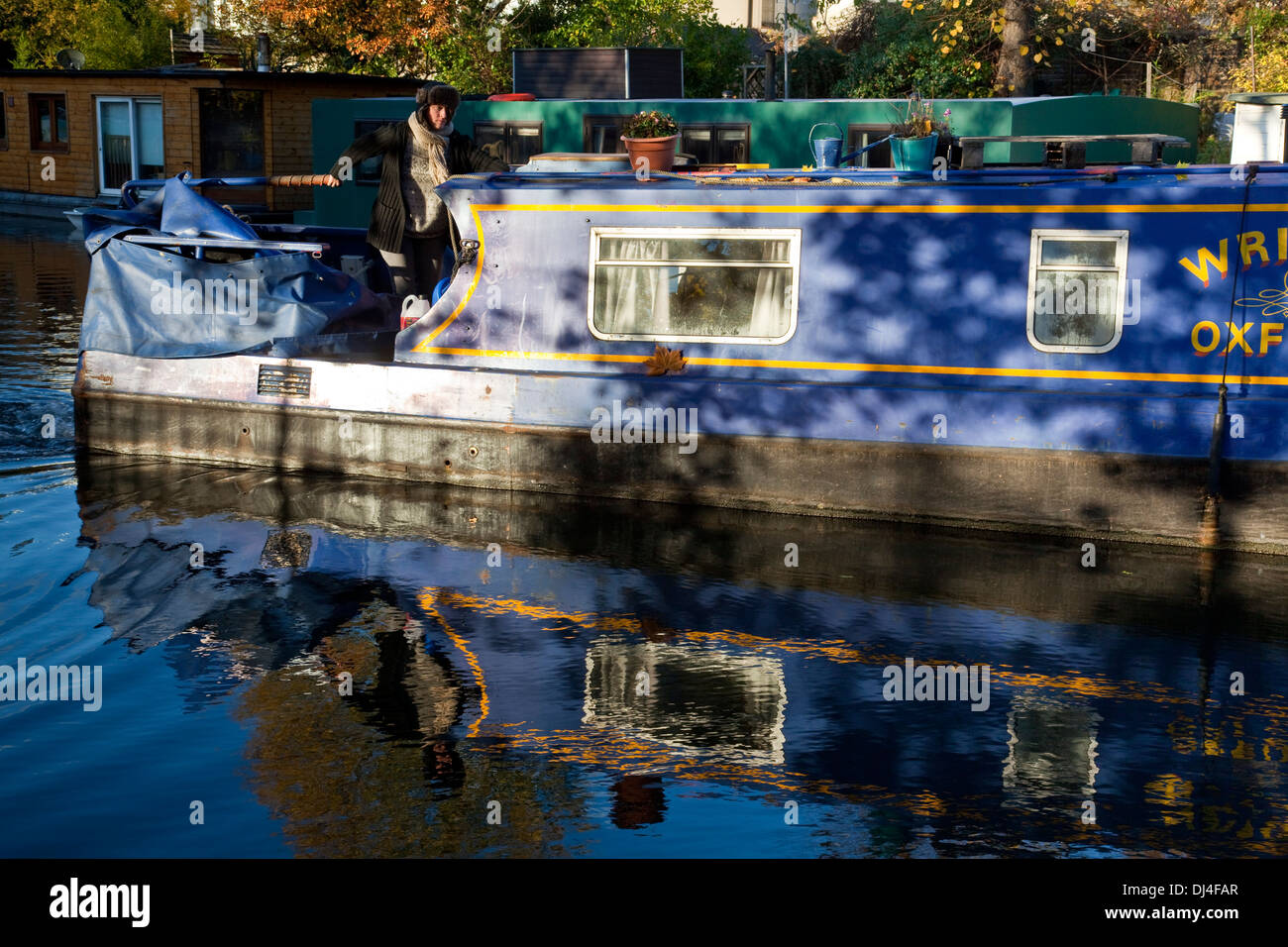 Traditional Narrow Boat, 'Little Venice' London, England Stock Photo