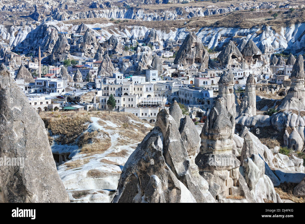 Goreme's apartments Turkey Stock Photo