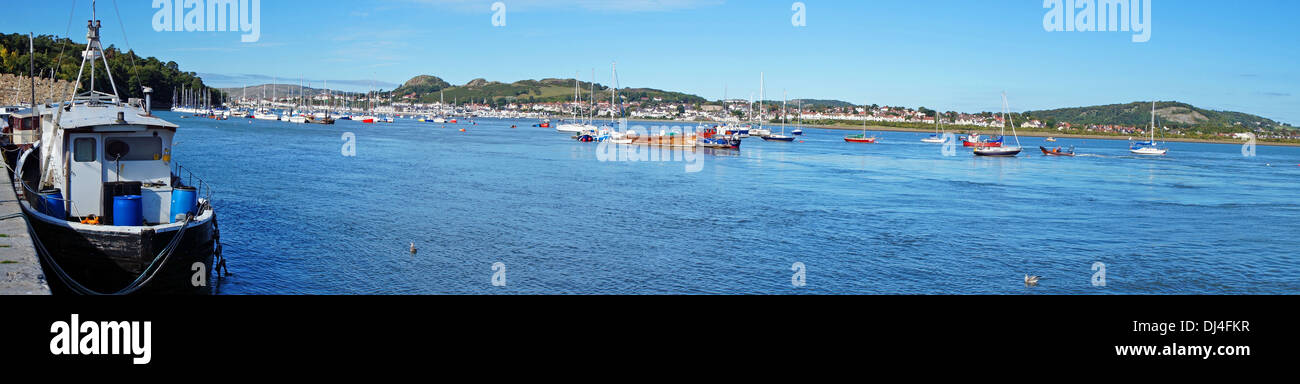 Conway Bay Deganwy Bay North Wales Uk Stock Photo