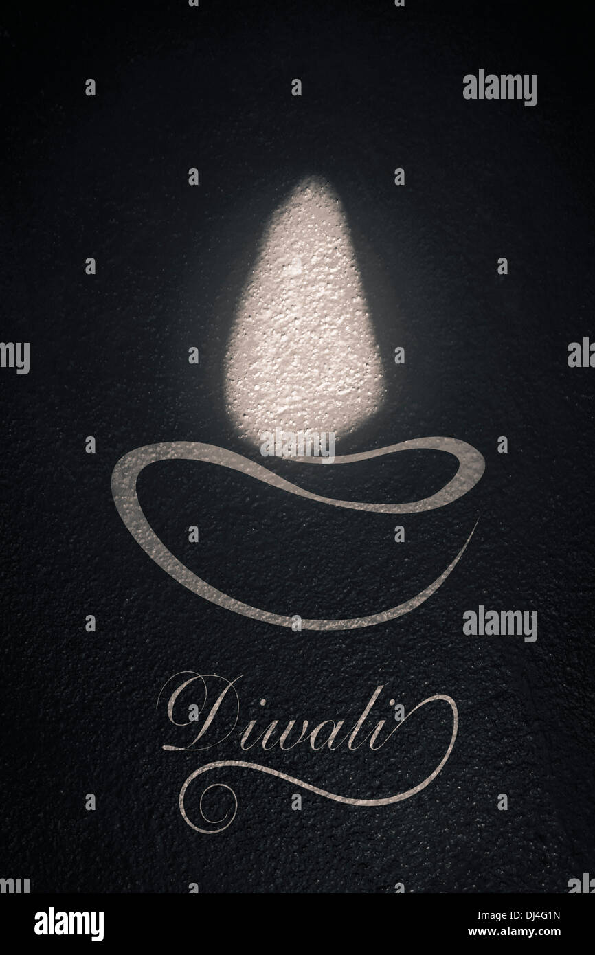 Abstract Light In Form Of Diya, Concept Stock Photo - Alamy
