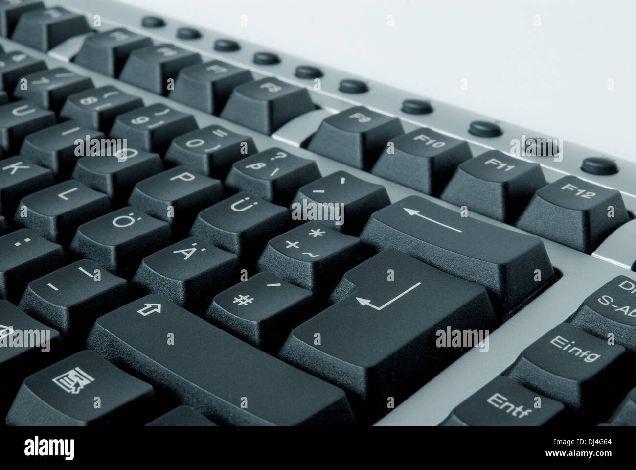 PC keyboard with Enter button Stock Photo Alamy