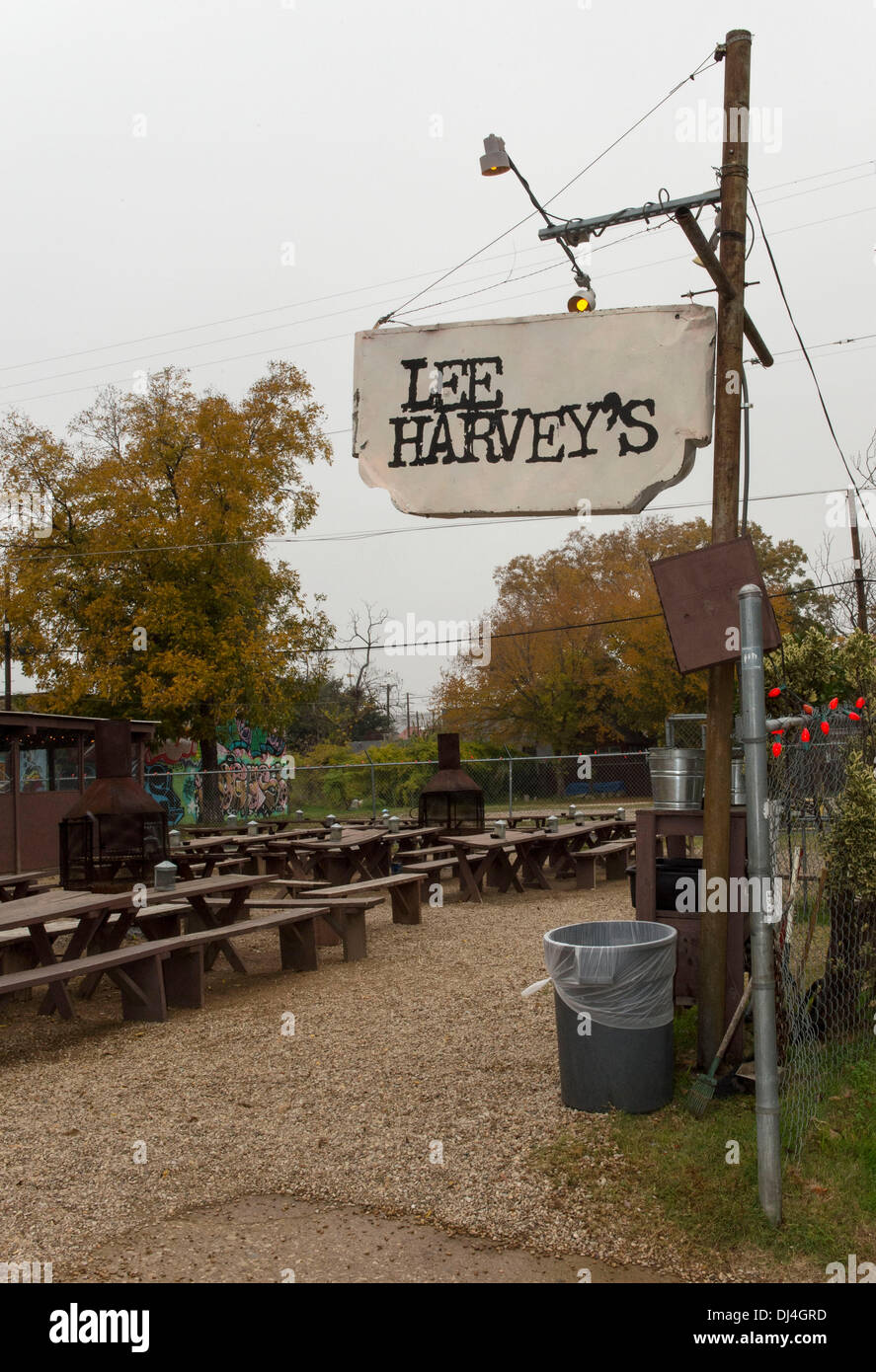 Dallas, Texas, USA. 21st Nov, 2013. The patio of Lee Harvey's, a popular  South Dallas restaurant