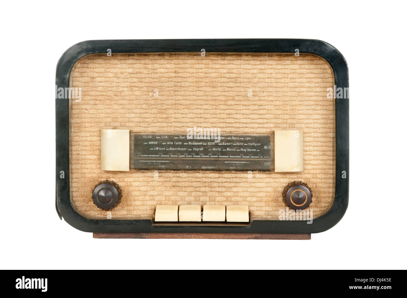 old radio (50`s style Stock Photo - Alamy