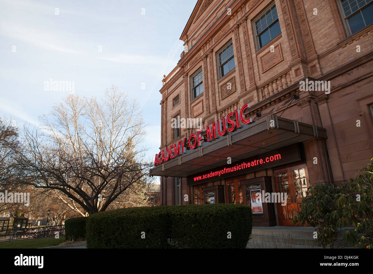 The Academy of Music is a venerable old theater on Main Street in