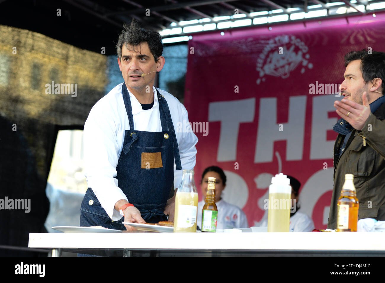 The Pig Idea Feast, Trafalgar Square, London, 21/11/1023, Bruno Loubet, chef Stock Photo