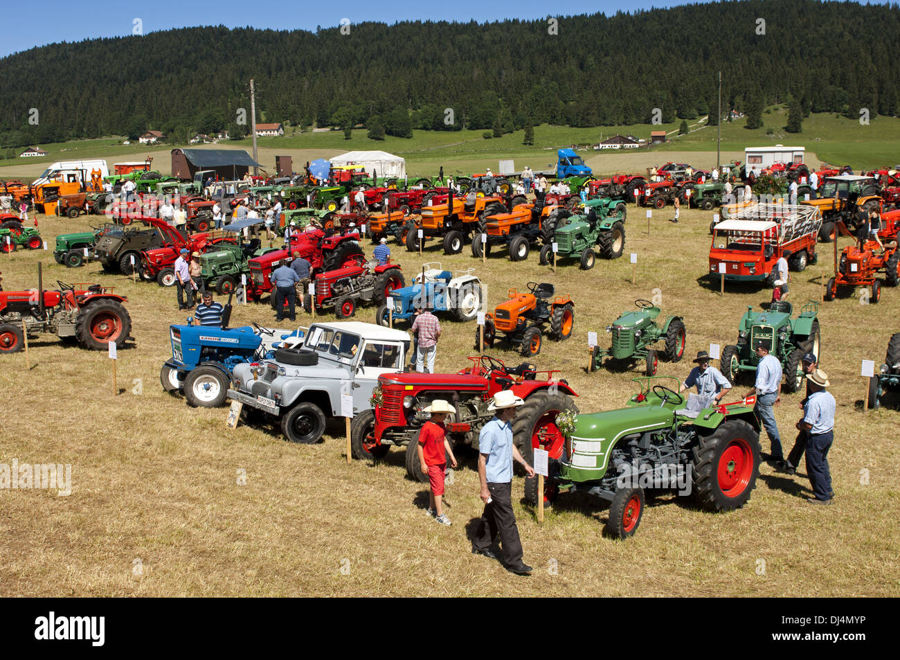 Tracto Mania, exhibition of veteran tractors Stock Photo