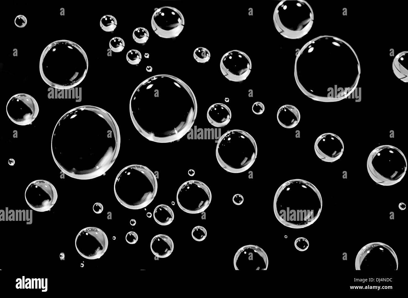Blue water splash black background Black and White Stock Photos & Images -  Alamy