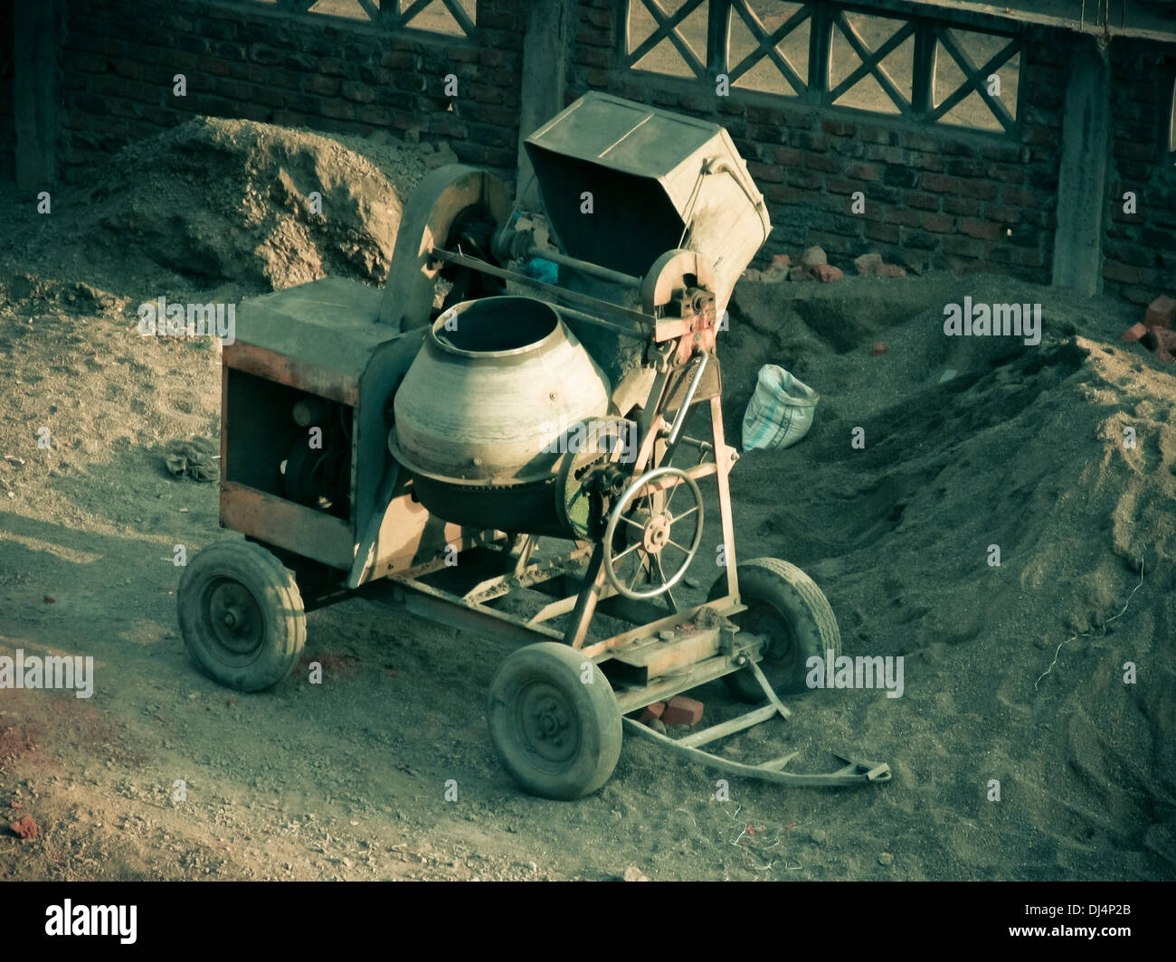 Cement concrete Mixing drum. Pune, Maharashtra, India Stock Photo Alamy