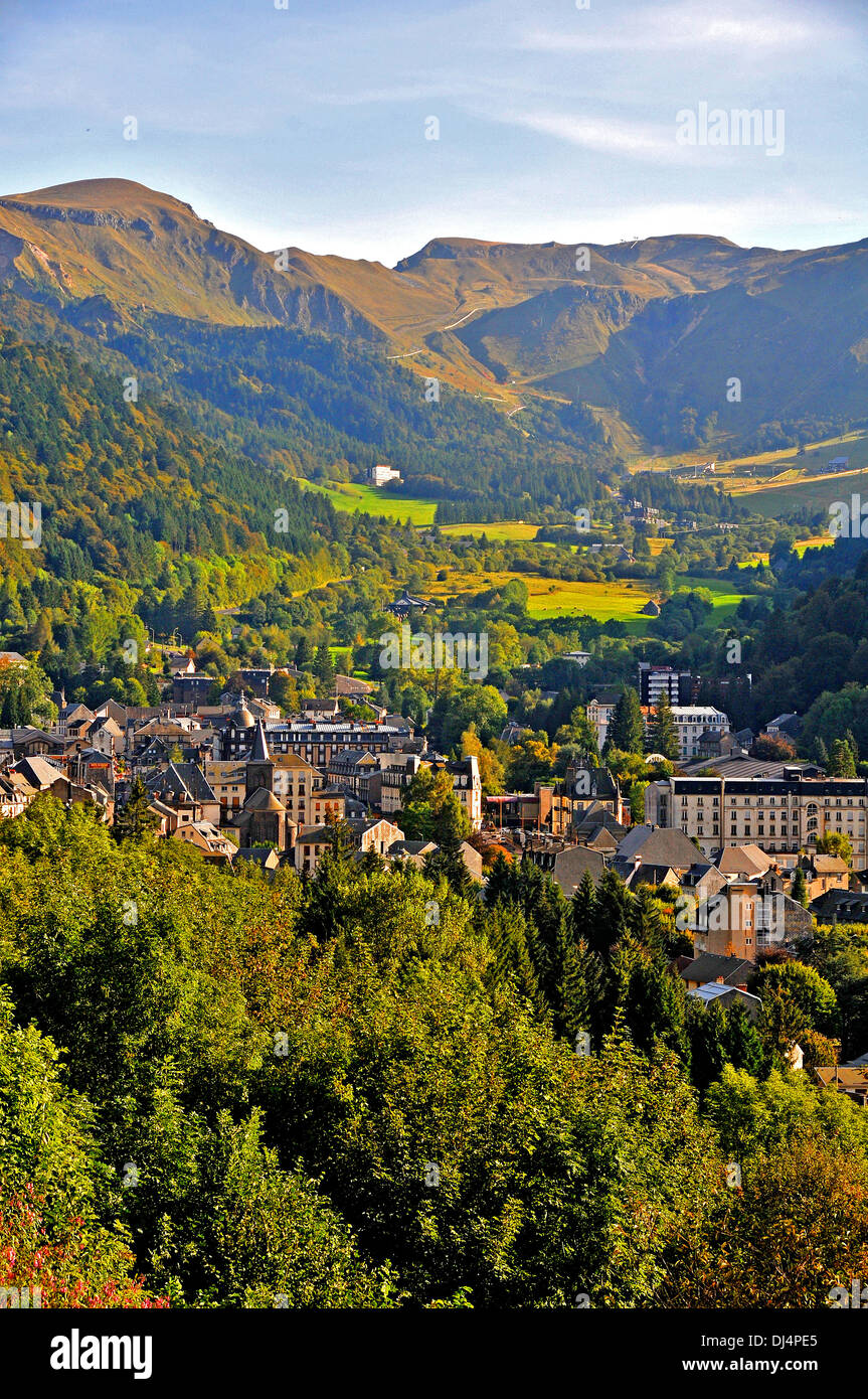 Le Mont-Dore city, Puy-de-Dome, Auvergne, Massif-Central, France Europe Stock Photo