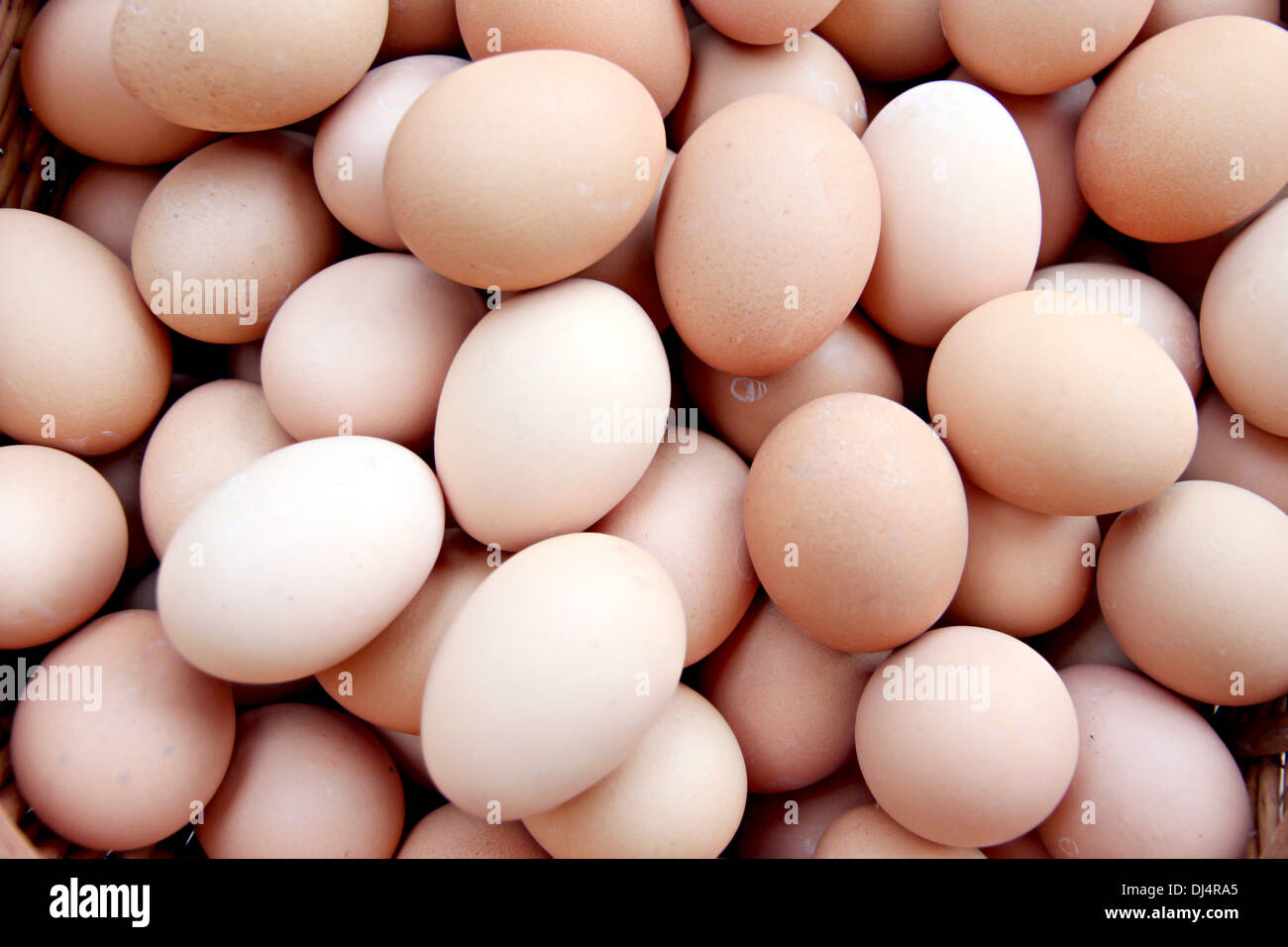 The Picture stack of fresh egg Container box Stock Photo Alamy