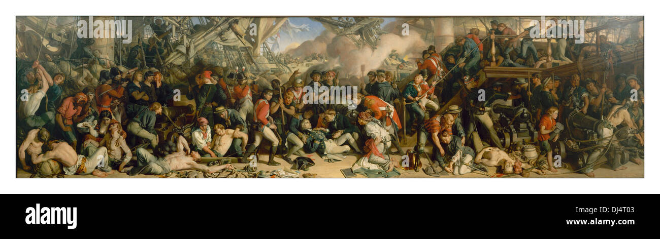 The death of Nelson oil painting depicted by Irish artist Daniel Maclise 1857 Stock Photo