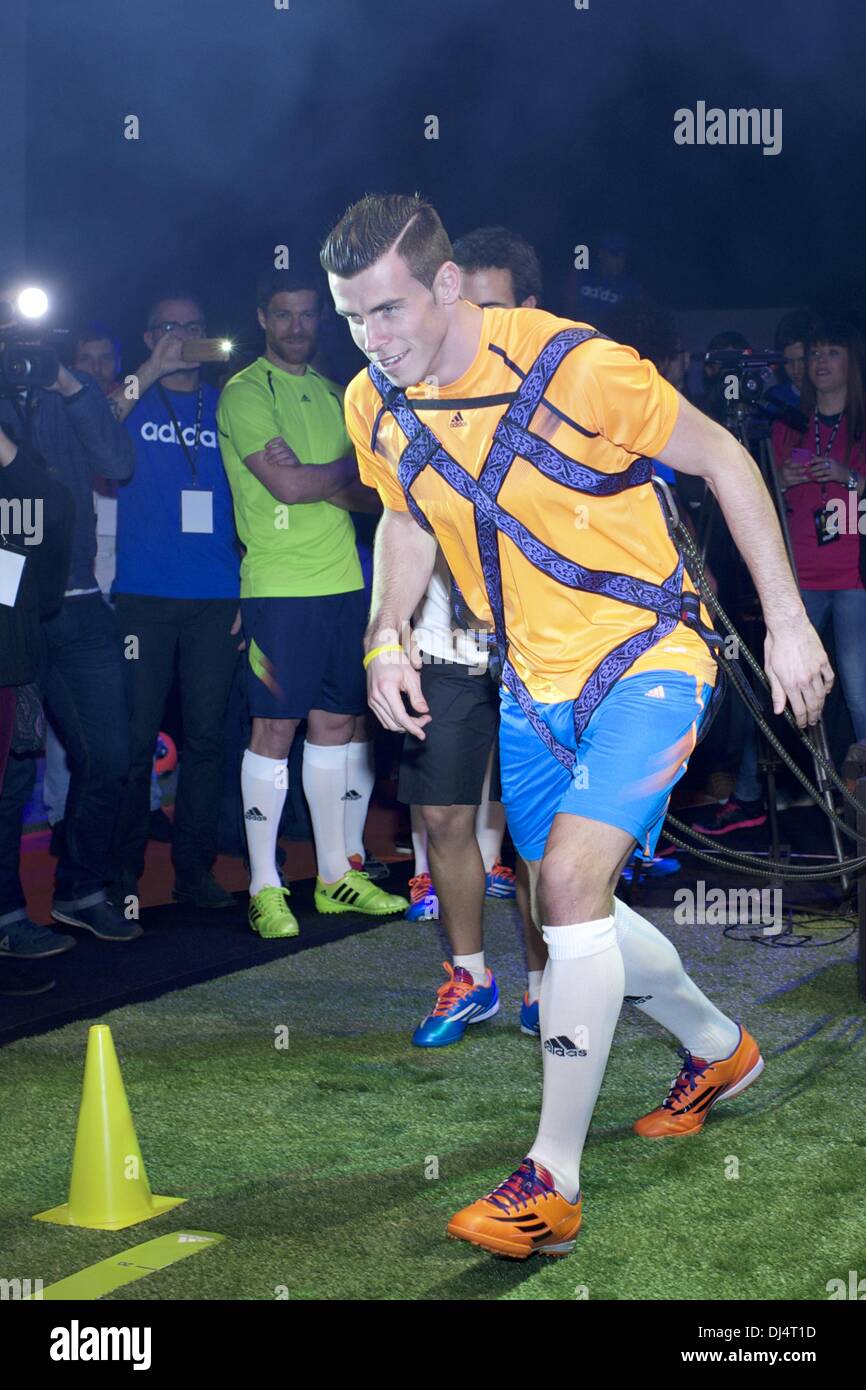 Madrid, , Spain. 21st Nov, 2013. Gareth Bale presents new collection of  footwear, Adidas Samba Pack, at