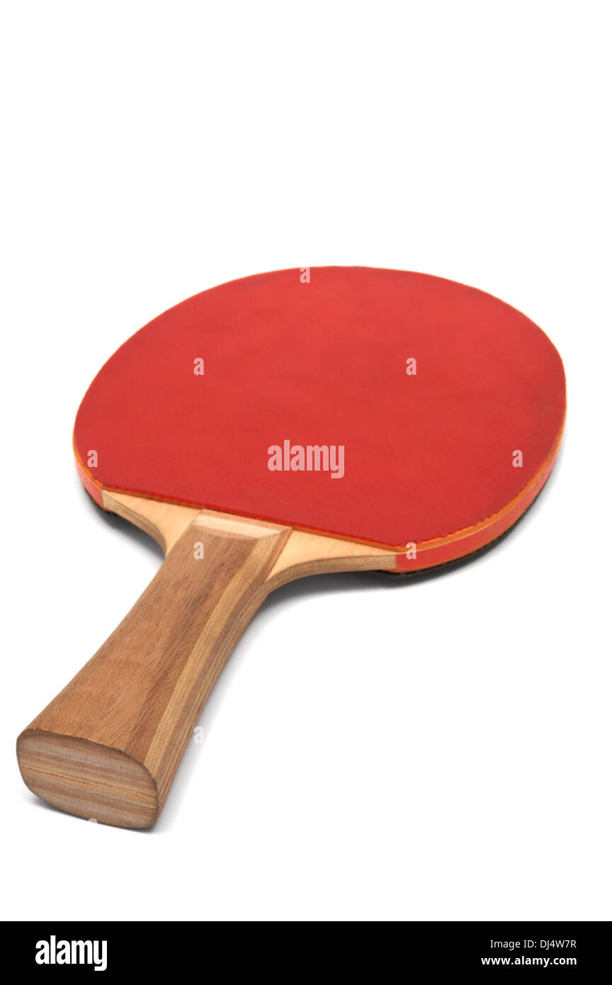 Red racket for pingpong Stock Photo Alamy