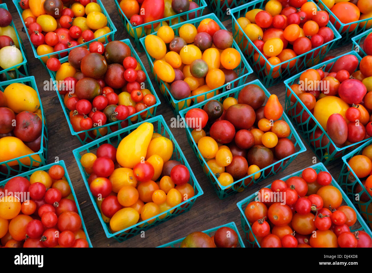 tomato in carton Stock Photo