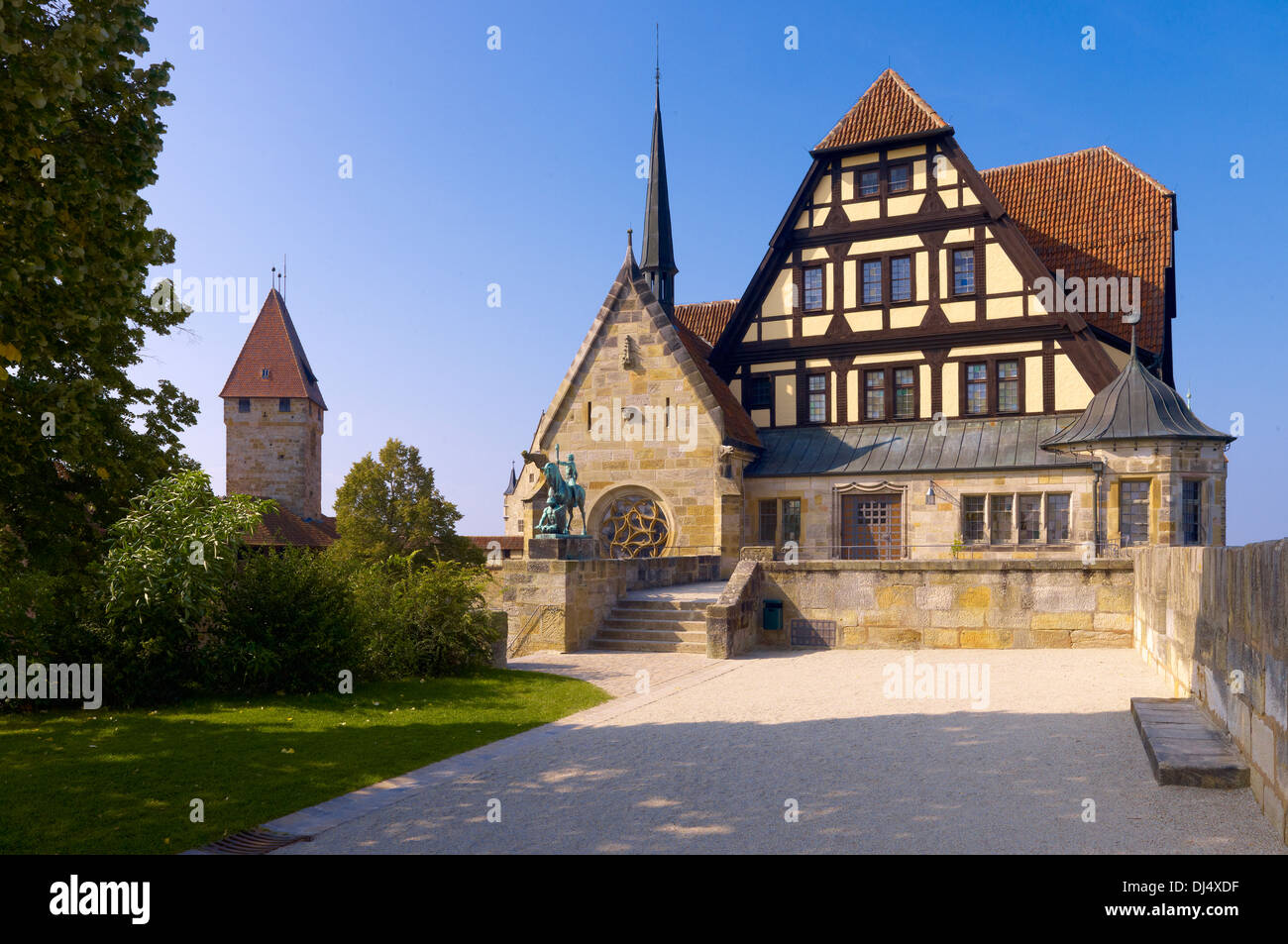 Dukes Building and chapel at Veste Coburg, Upper Franconia, Bavaria, Germany Stock Photo Alamy