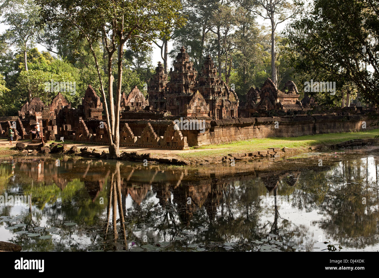 The secretive Banteay Srei temple, Cambodia Stock Photo