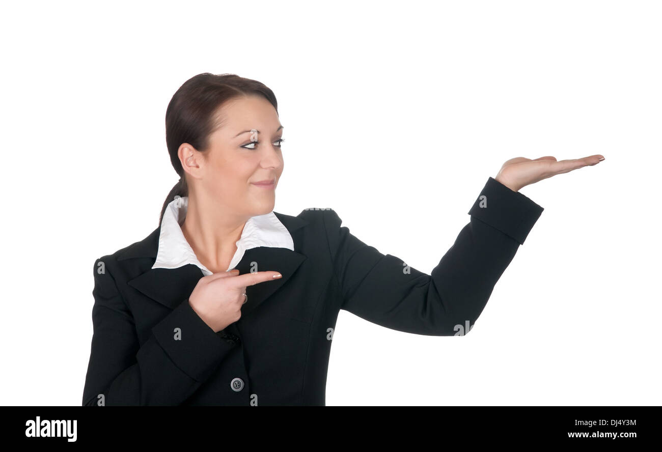 businesswomen gesturing Stock Photo