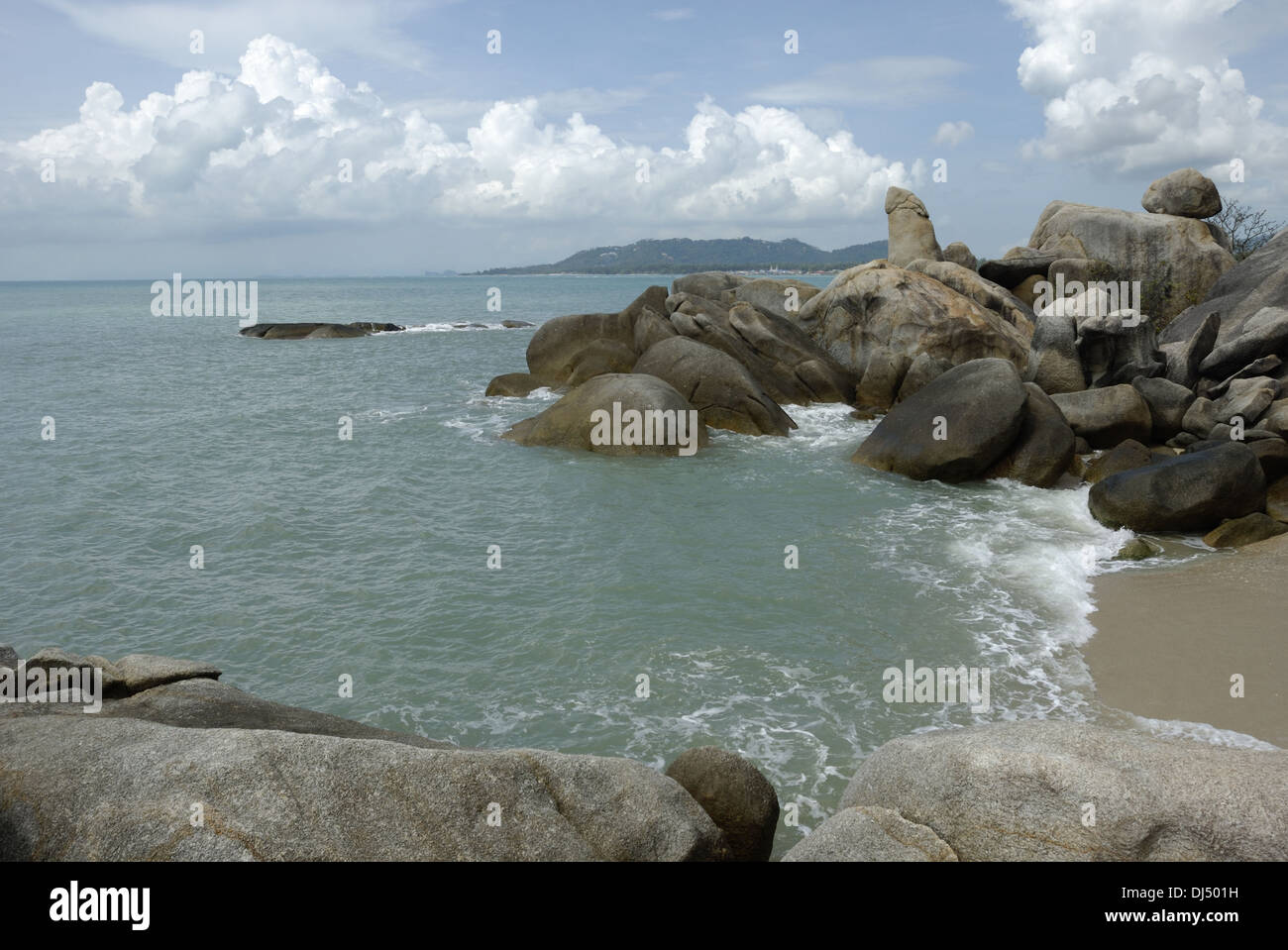 Hin Ta Hin Yai on Ko Samui Stock Photo