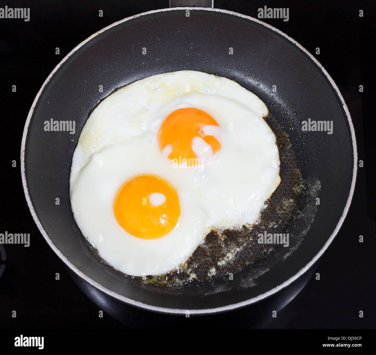 Яйцо обжаренное с двух. Сковорода с яичницей. Яичница 2 яйца. Яичница в сковороде сверху. Сковородка на 2 яйца.