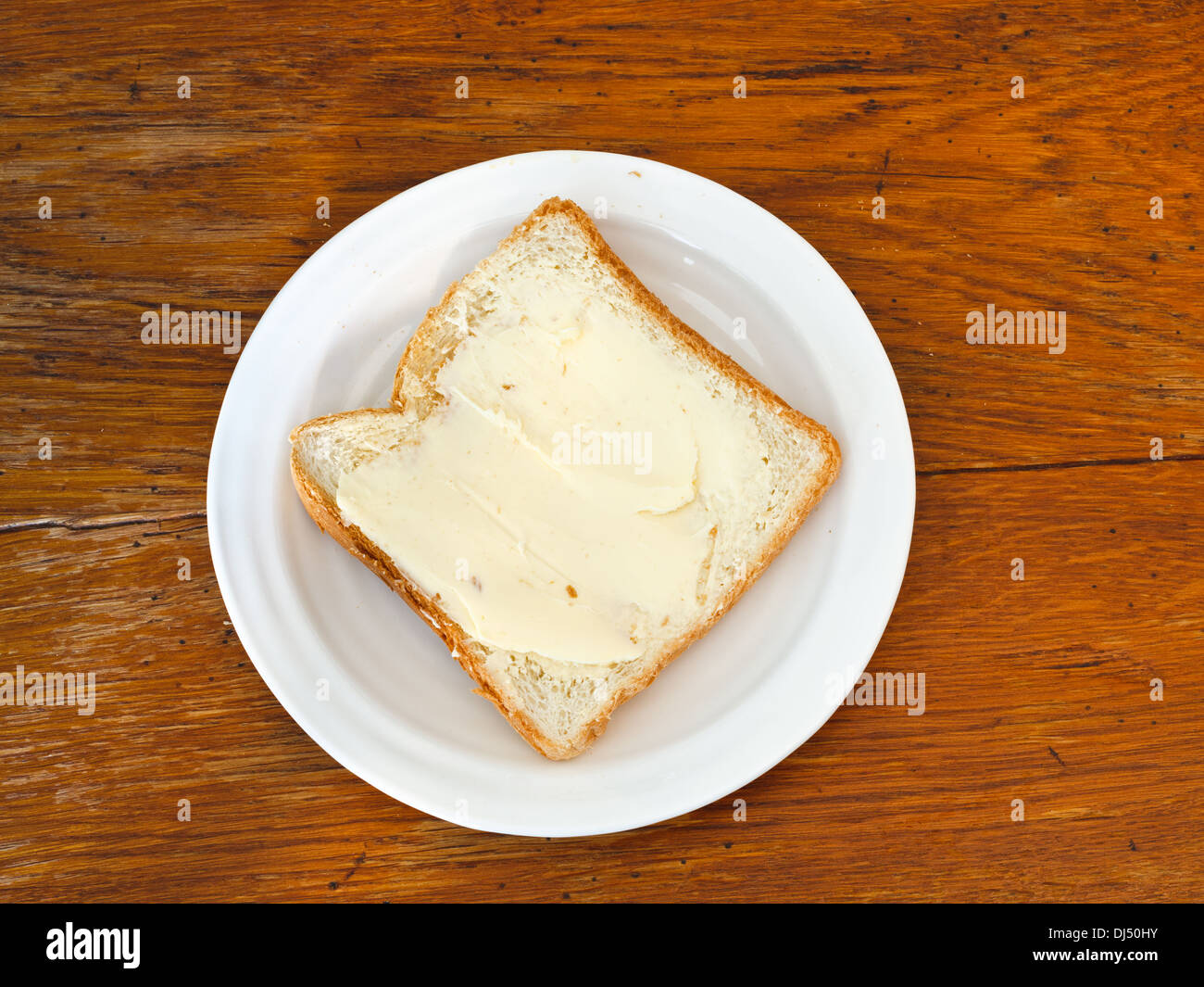 Bread And Butter Sandwich On White Plate On Wooden Table Stock Photo Alamy Bread And Butter Sandwich On White Plate On Wooden Table Stock Photo Alamy
