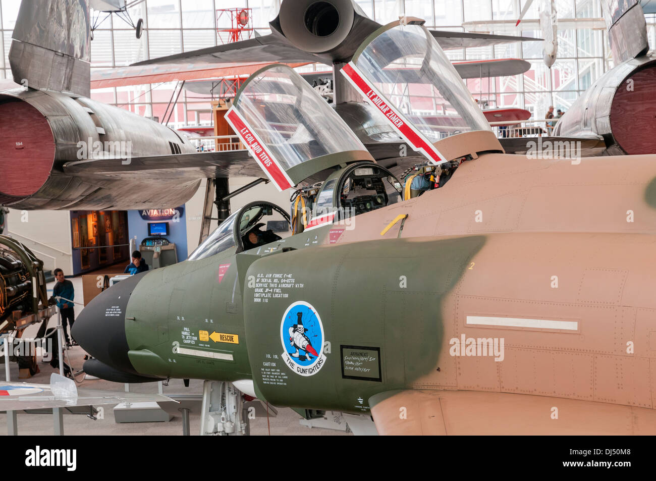 Washington, Seattle, The Museum of Flight, McDonnell F-4C Phantom II Stock Photo