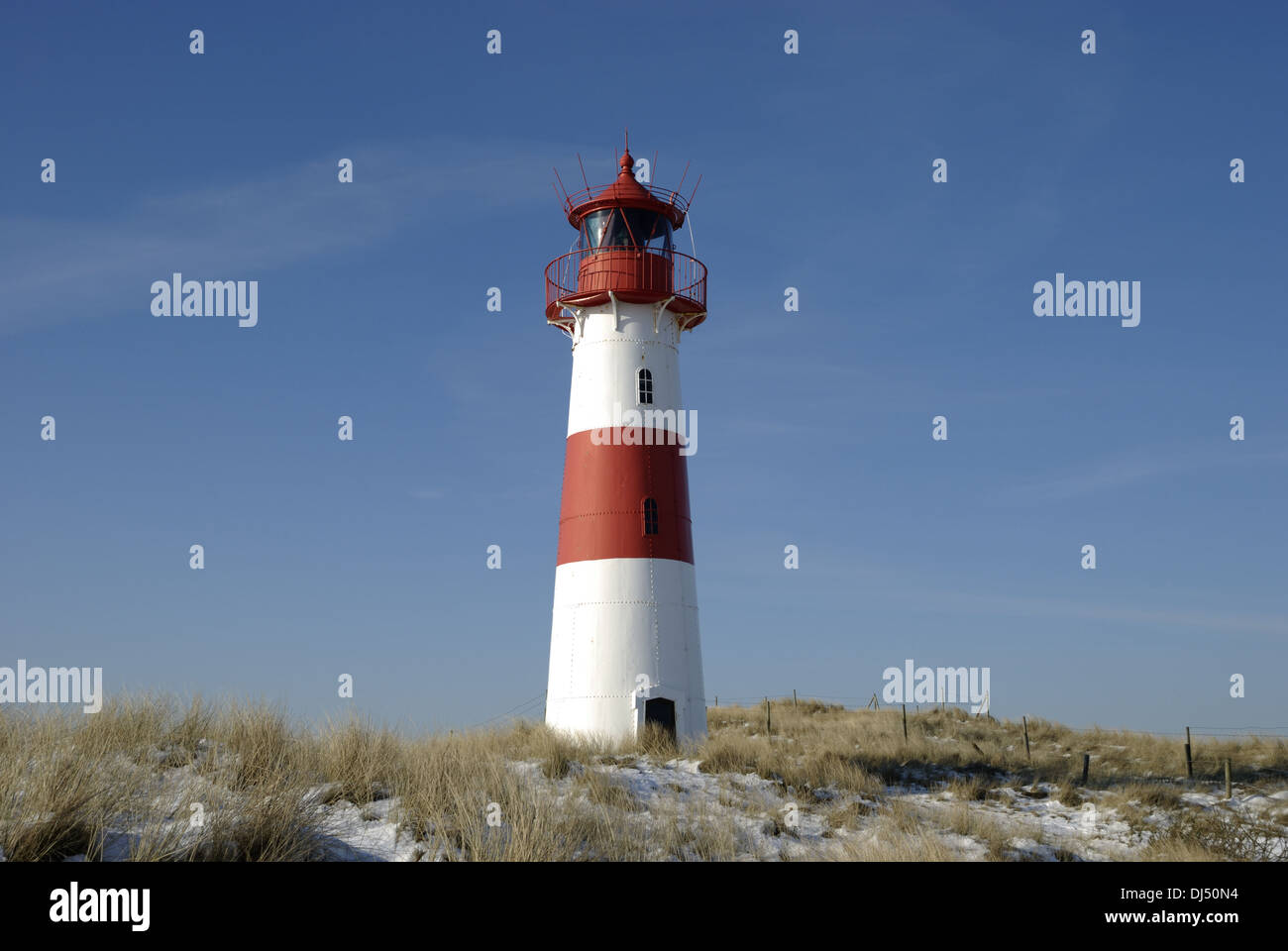 Lighthouse List East on Sylt Stock Photo