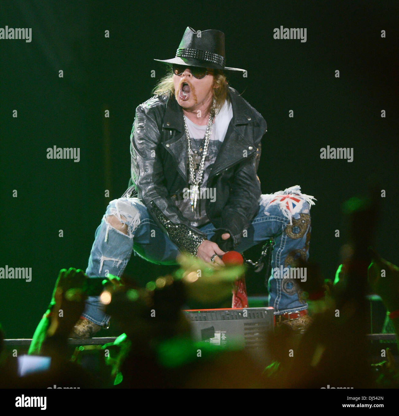 Axl Rose Of Guns N Roses Performing At The O2 Arena London England 31 05 12 Stock Photo Alamy