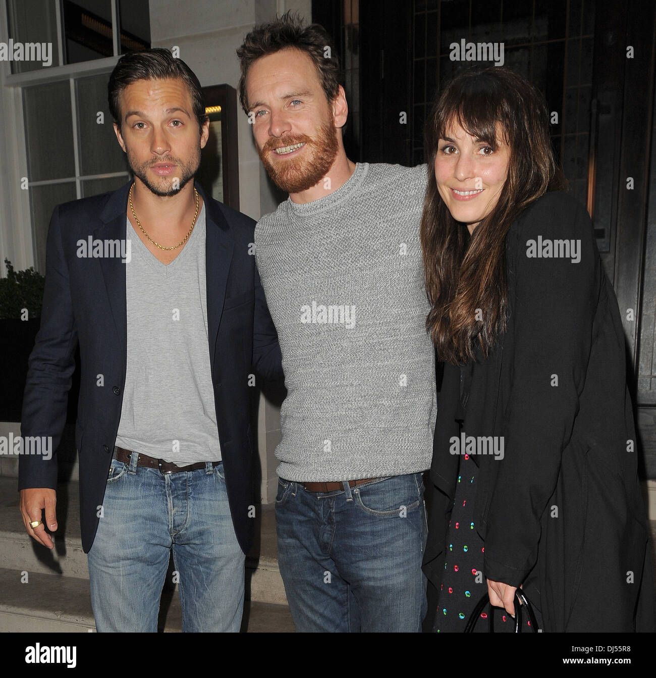 Logan Marshall Green Michael Fassbender And Noomi Rapace Visit 34 Stock Photo Alamy