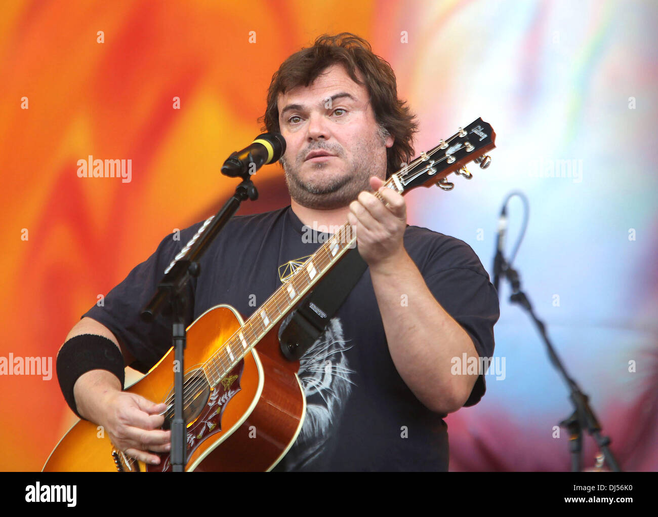 Jack Black and his band Tenacious D Rock Im Park 2012 at Zeppelinfeld - Day  1 Nuremberg, Germany - 01.06.12 Stock Photo - Alamy
