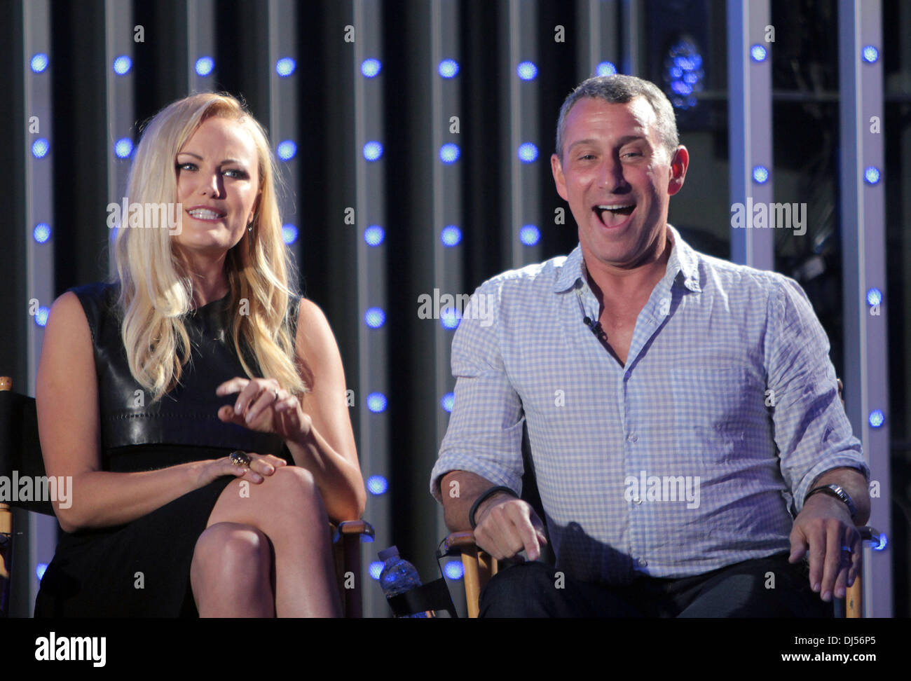 Malin Akerman and Adam Shankman The cast of new film 'Rock of Ages ...