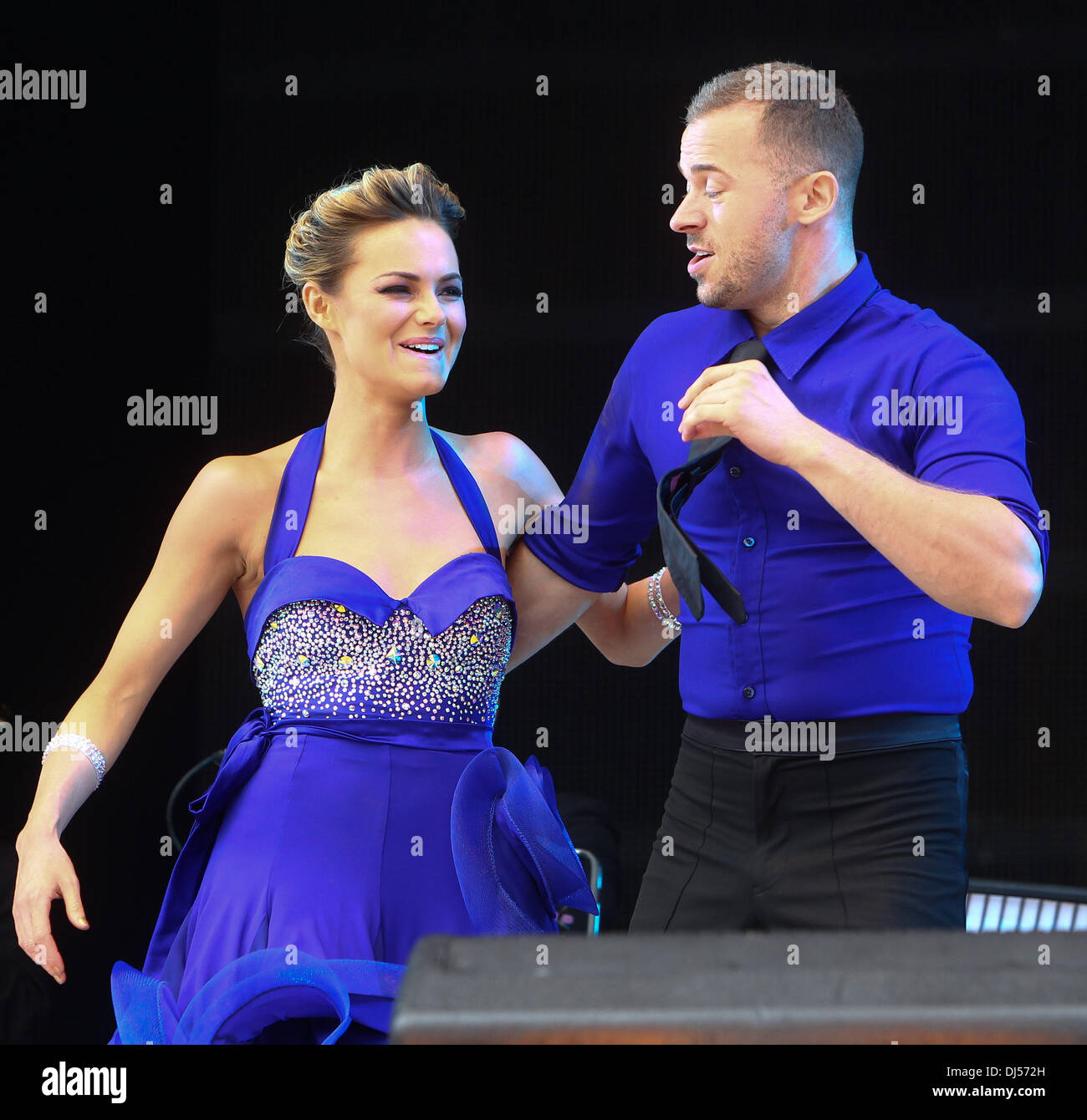 Artem Chigvintsev and Kara Tointon Jubilee Family Festival at Hyde Park  London, England - 02.06.12 Stock Photo - Alamy