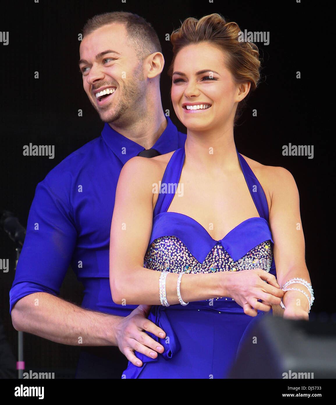 Artem Chigvintsev and Kara Tointon Jubilee Family Festival at Hyde Park  London, England - 02.06.12 Stock Photo - Alamy