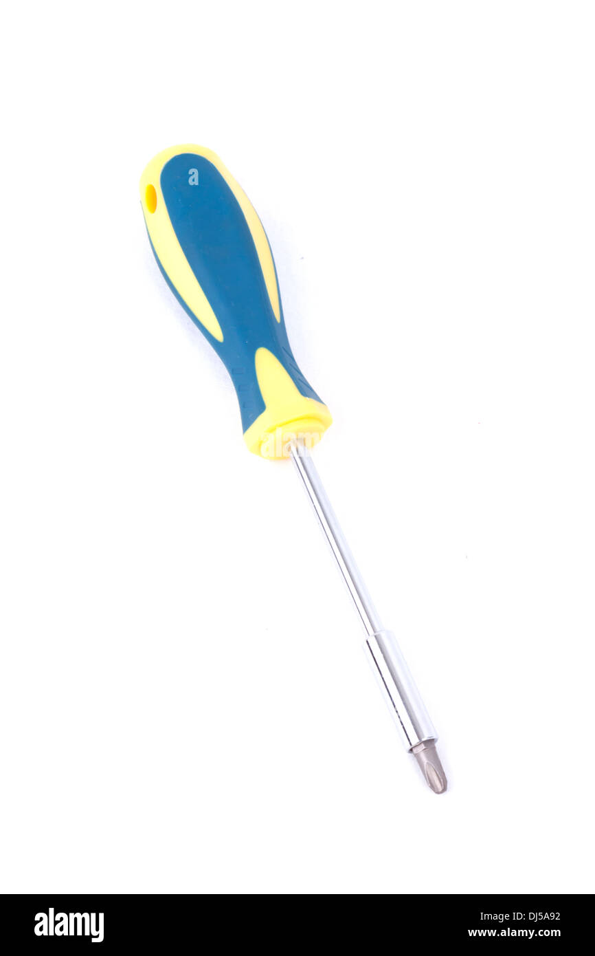 Screwdriver isolated on white background Stock Photo
