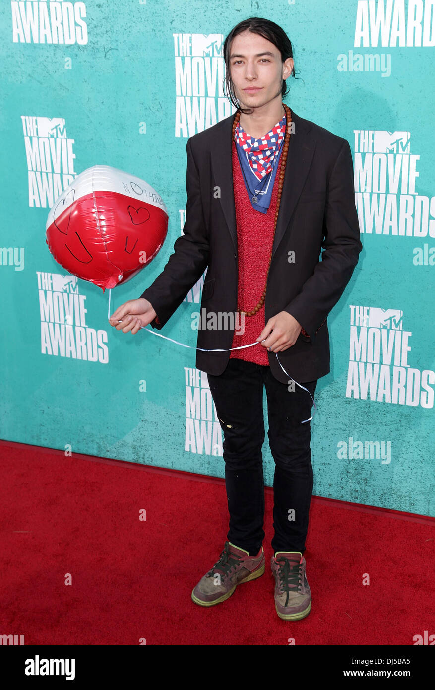 Ezra Miller MTV Movie Awards at Universal Studios - Arrivals Universal  City, California - 06.03.12 Featuring: Ezra Miller Where: USA When: 03 Jun  2012 Stock Photo - Alamy