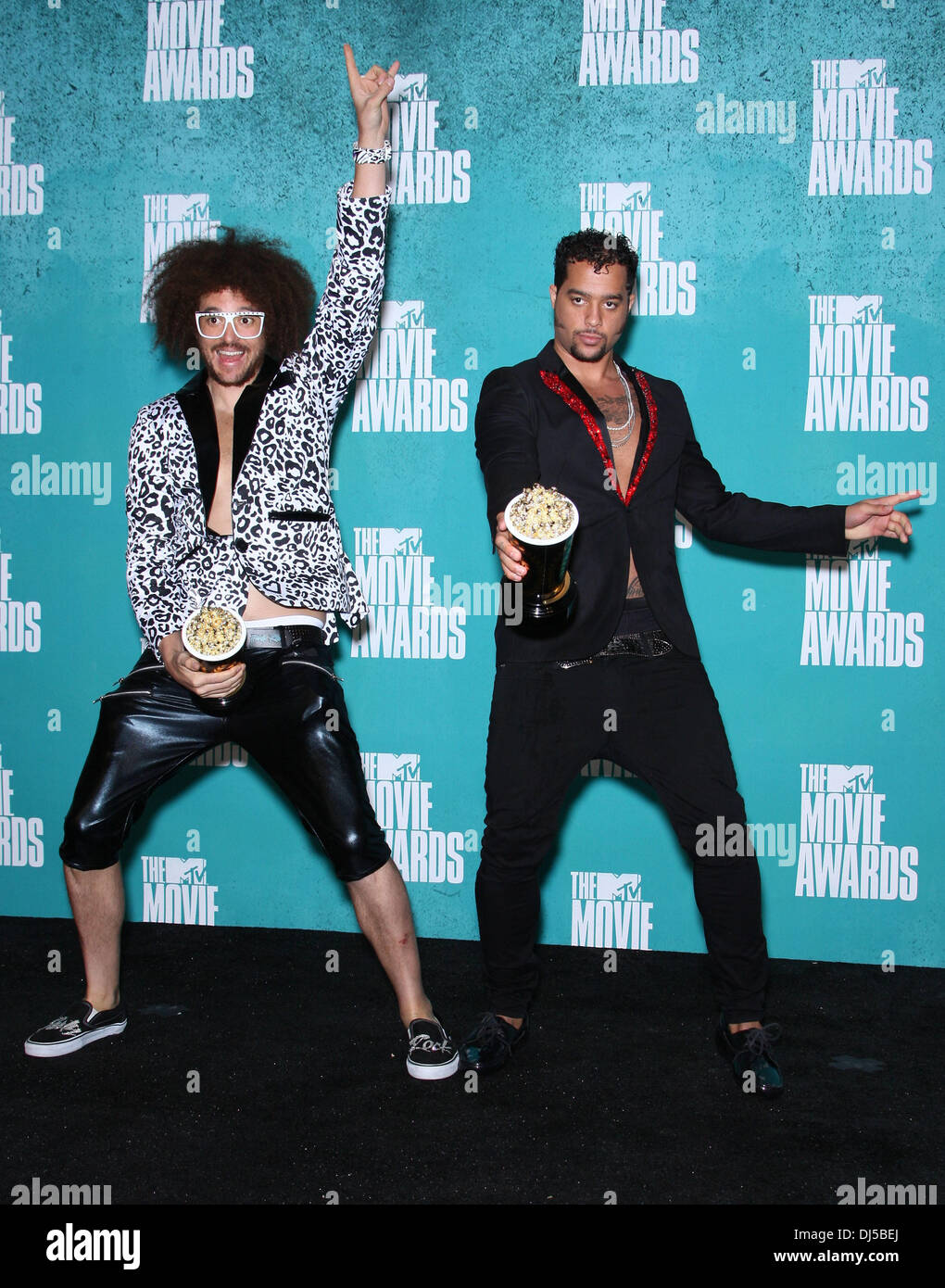 Red Foo and Sky Blu of LMFAO MTV Movie Awards at Universal Studios ...
