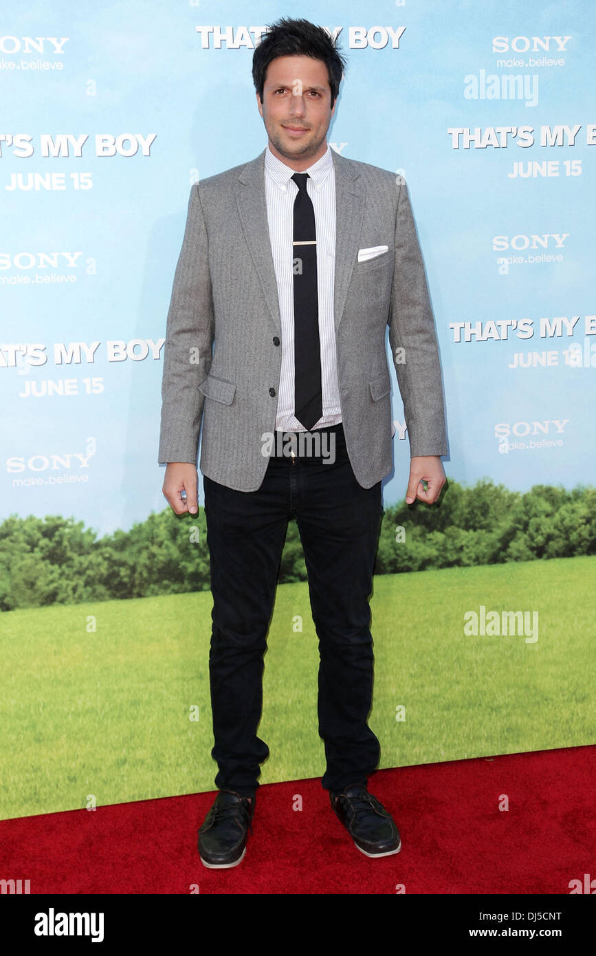 Screenwriter David Caspe Premiere of Columbia Pictures' 'That's My Boy' at Regency Village Theatre Westwood, California - 04.06.12 Stock Photo
