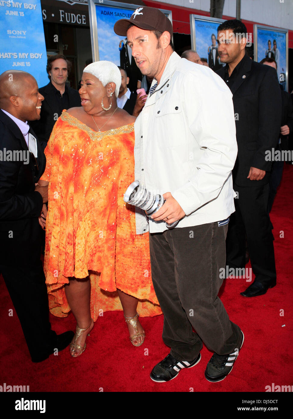 Adam Sandler and Luenell Campbell Premiere of Columbia Pictures 'That's