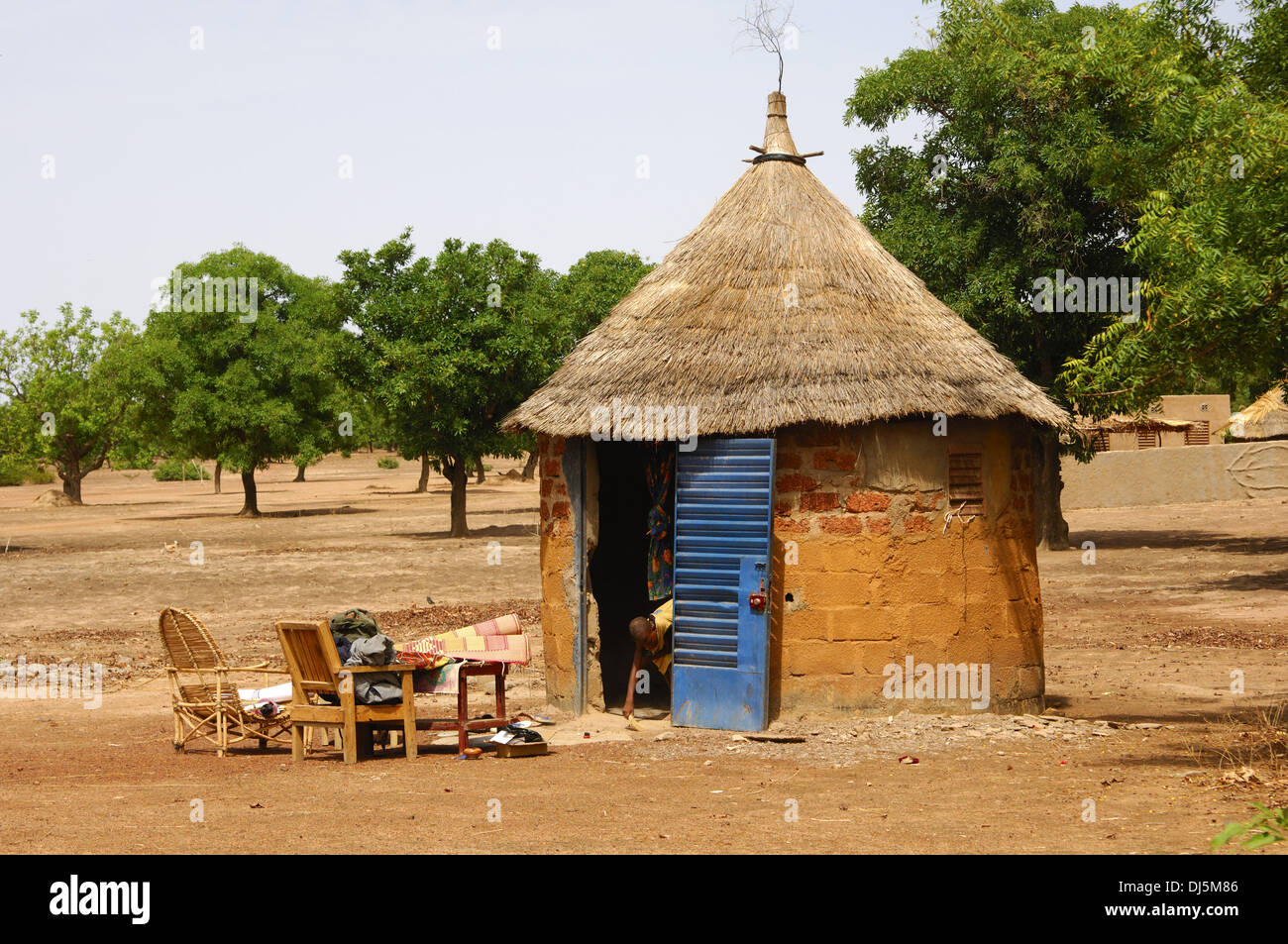 African roundhut, Africa Stock Photo