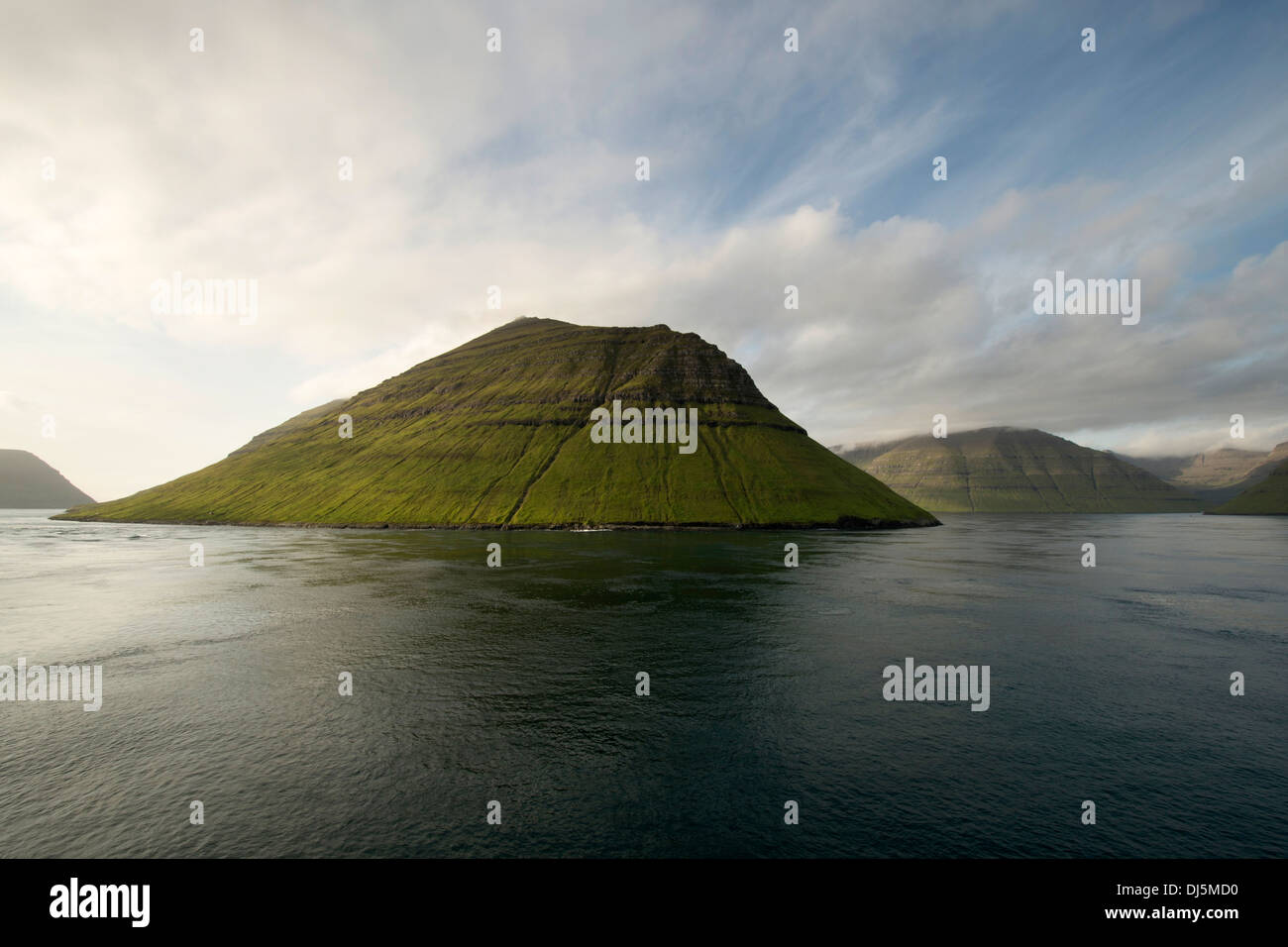 View from the ferry "Norroena" to the Faroe Islands, boat passage