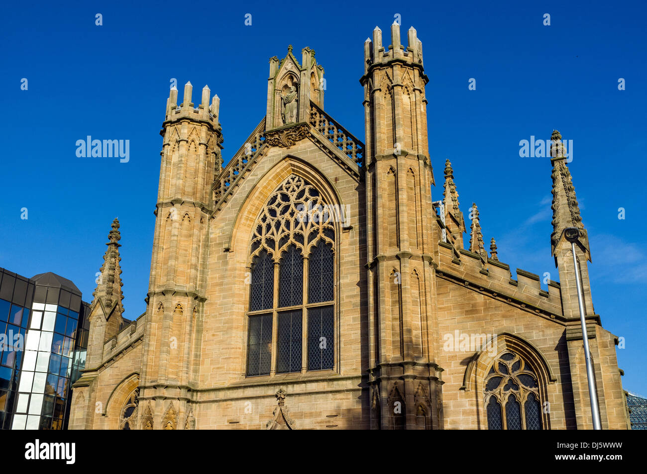 Front facade of the Metropolitan Cathedral, Church of St Andrews, Clyde Street, Glasgow, Scotland, Great Britain Stock Photo