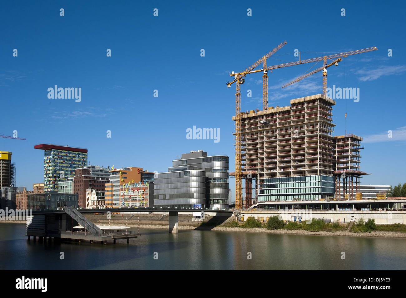 Hyatt under construction Stock Photo