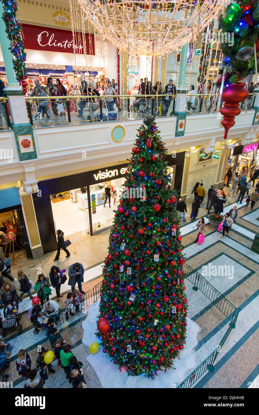 Christmas shoppers in the Trafford Centre in Manchester, UK Stock Photo