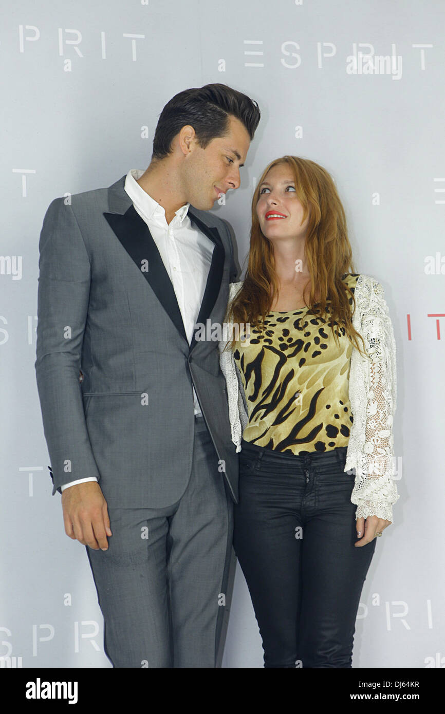Mark Ronson and Josephine de la Baume at the World Of Esprit party at Gerling Quartier. Cologne, Germany - 04.09.2012 Stock Photo