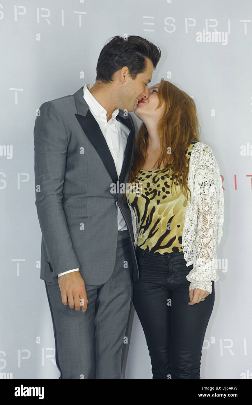 Mark Ronson and Josephine de la Baume at the World Of Esprit party at Gerling Quartier. Cologne, Germany - 04.09.2012 Stock Photo
